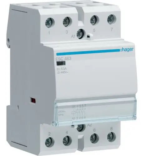 Contactor 63A, 4ND, 230V Hager ESC463
