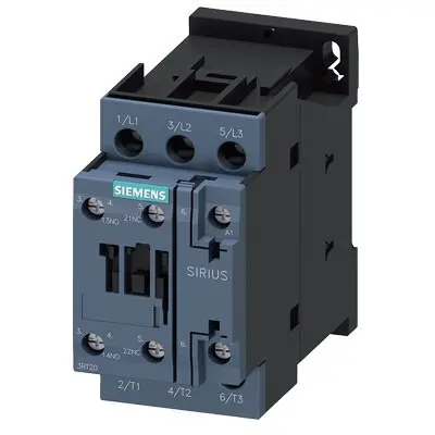 Contactor de putere, AC-3 17A, 7,5 kW / 400 V 1NO + 1 NC, 230 V c.a., 50 Hz, 3 poli, Dimensiune S0 borna cu surub Siemens 3RT2025-1AP00