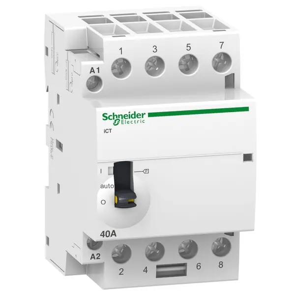 Contactor Ict comanda manuala 40A 4ND 220/240V 50Hz Schneider A9C21844