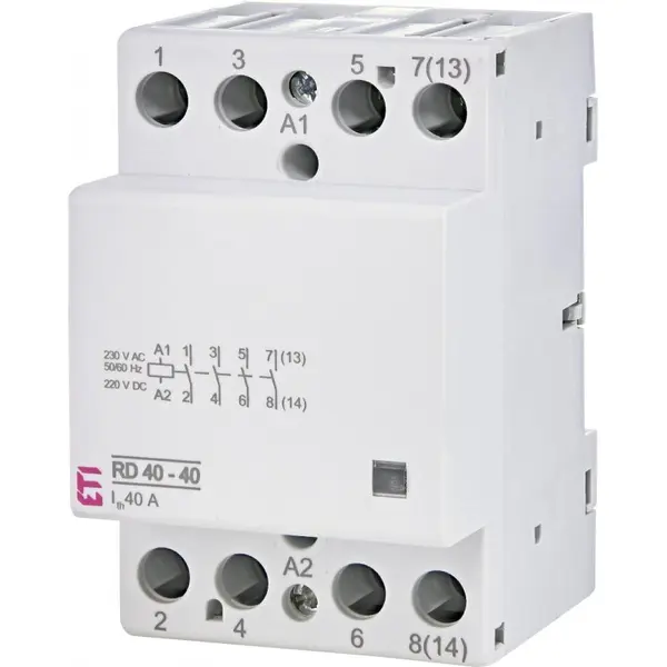Contactor modular 40A, 4ND RD 40-40-230V AC/DC Eti 002464018