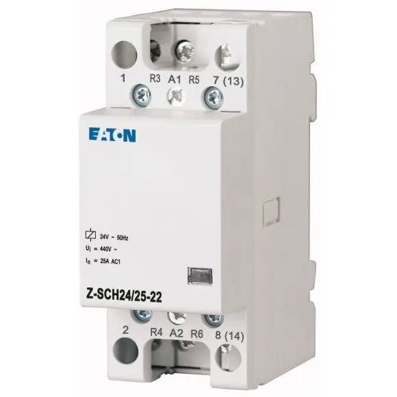 Contactor pe sina 25A 2NO+2NC Z-SCH24/25-22 bobina 24V Eaton 248850