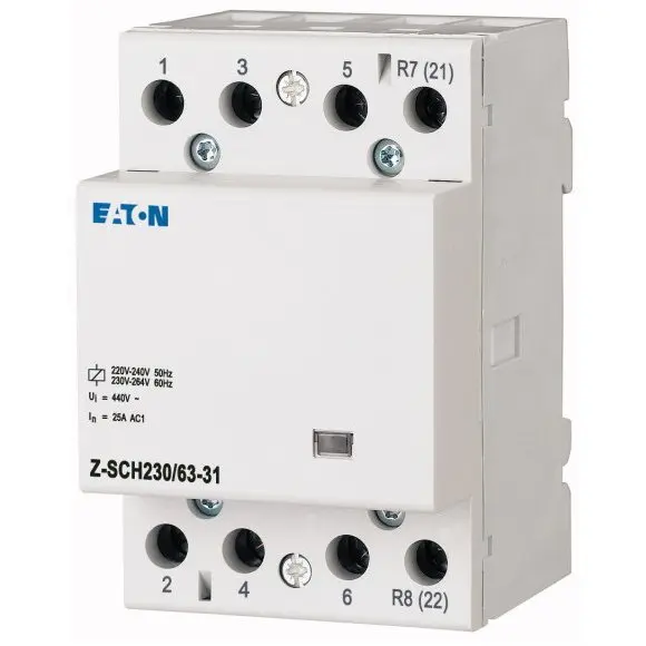 Contactor pe sina 63A 3NO+1NC Z-SCH230/63-31 bobina 230V Eaton 248858