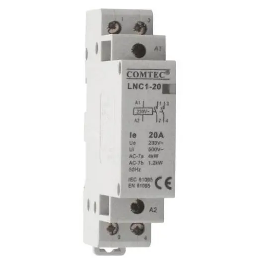 Contactor pe sina DIN 3P/20A 3NO LNC1-20 Comtec MF0003-00764