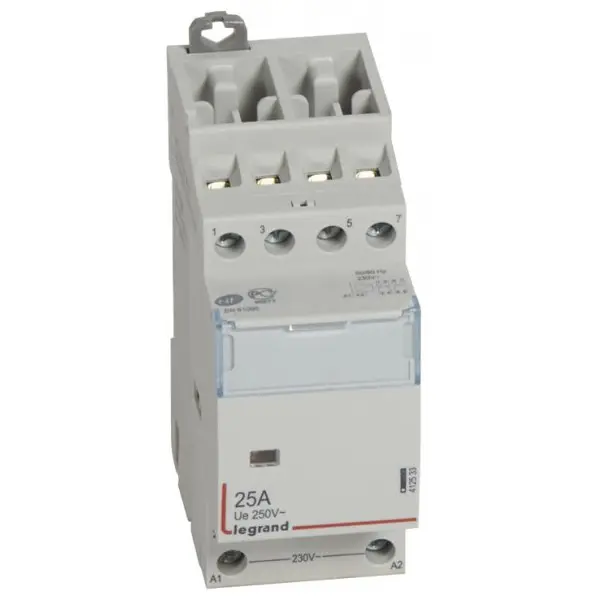 Contactor pe sina DIN CT 230V 2NO/2NC 25A 412533