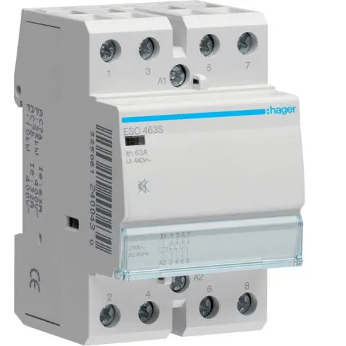 Contactor silentios 63A, 4ND, 230V Hager ESC463S