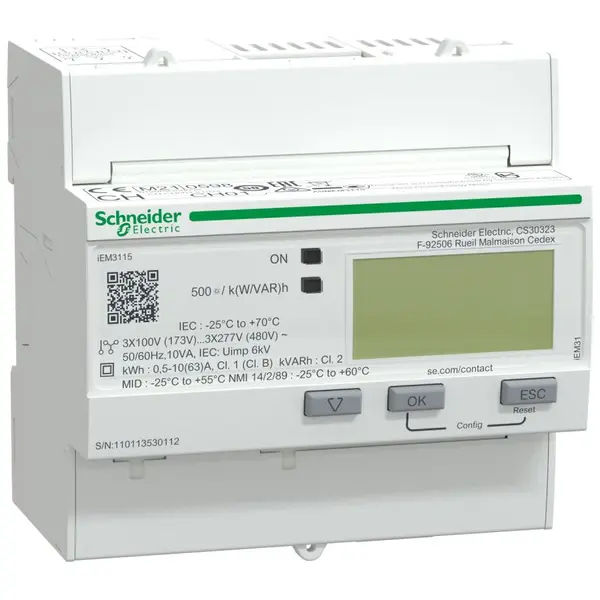 Contor multitarif conectare directa 63 A Schneider A9MEM3115
