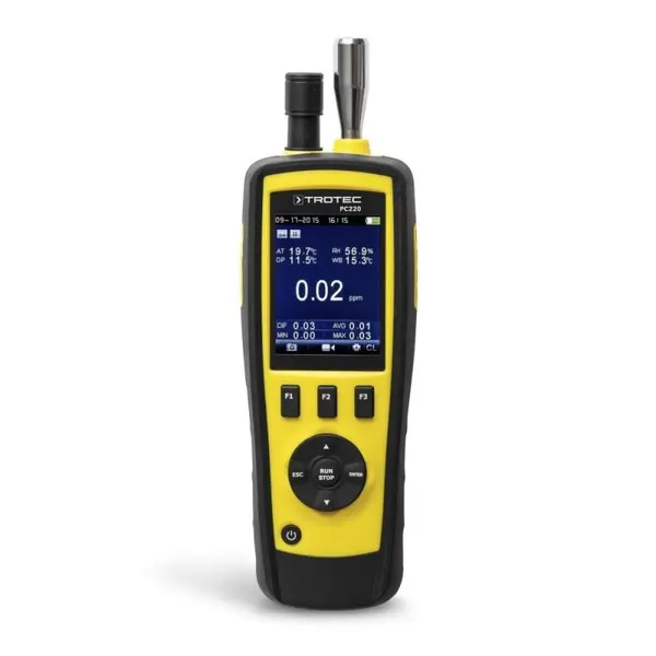 Contor particule pentru detectarea calitatii aerului TROTEC PC220, Data logger pentru 5000 valori, Display LCD, 6 Canale