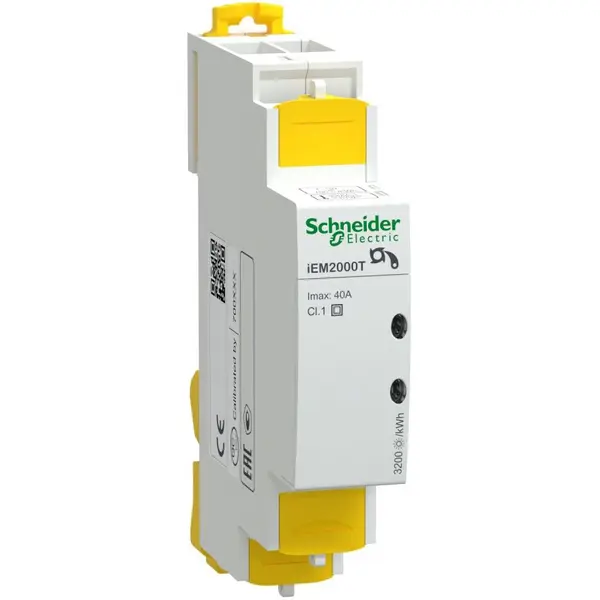 Contor putere monofazat modular Iem2000T - 230V - 40A iesire impuls fara afisaj Schneider A9MEM2000T