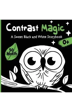 Contrast Magic - A sweet black and white story book: High-Contrast baby book with 60 cute motifs - Velvet Idole