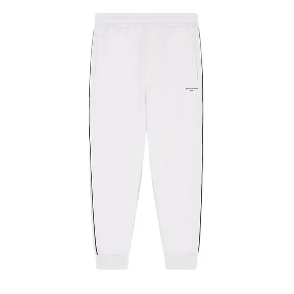 Contrast piping jogger pants L