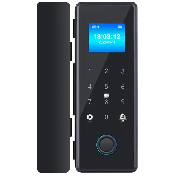 Control acces biometric cu Yala, alimentare pe baterii, Amprenta/Card/Pin/Aplicatie, 1000 utilizatori, Wi-Fi compatibil Tuya, SECUKEY CD109J(Metal)