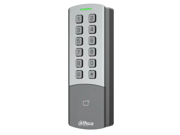 Control acces standalone Dahua ASI1201M-MEP, card si parola, 13.56 MHz, 125 kHz, RS-485 Wiegand, 10.000 utilizatori, 100.000 inregistrari, PoE, IP65, IK08