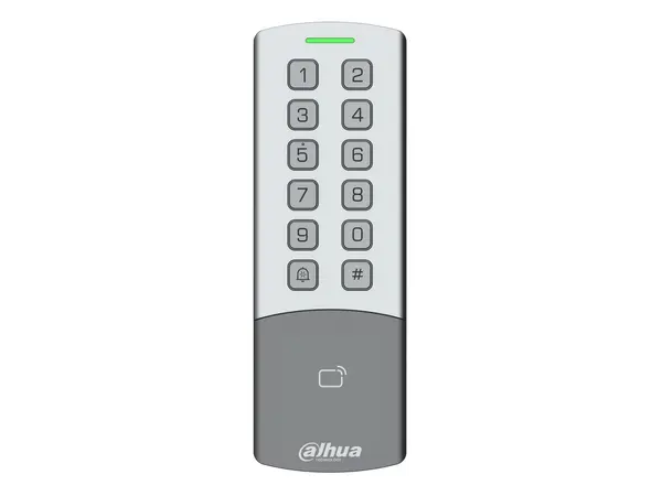 Control acces standalone Dahua ASI1201M-MEW, RS-485, Wiegand, RFID, TCP/ IP, Wi-Fi, 10.000 utilizatori, 12V DC, IP65, IK08