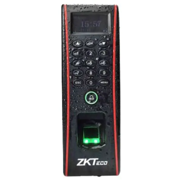 Controler de acces cu functie de pontaj, cu cititoare de amprente si de cartele incorporate ZKTeco FPA-1700