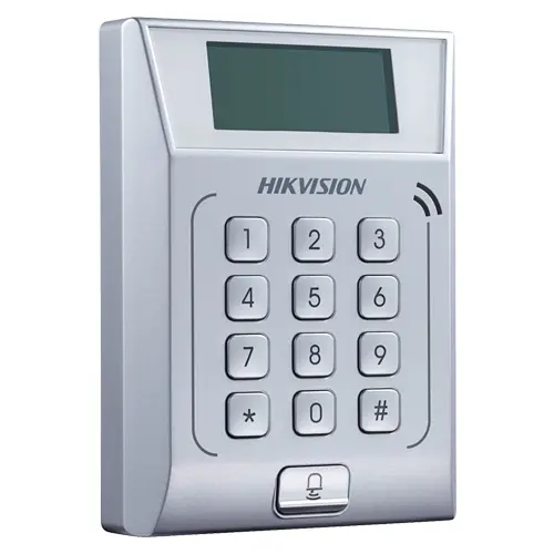 Controler de acces stand-alone TCP/IP cu tastatură și cititor Mifare, HIKVISION DS-K1T802M