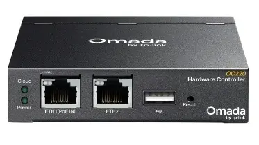 Controler hardware management retea TP-Link Omada, OC220, pana la 130 echipamente, Cloud gratuit, PoE 802.3af/at, 2xGigabit, USB 2.0, carcasa metal