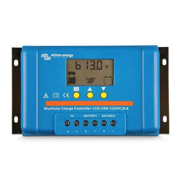 Controler solar de incarcare Victron BlueSolar PWM 12 24V-20A 12V 20A, USB, LCD
