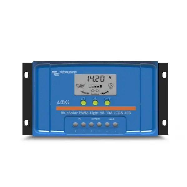 Controler solar de incarcare Victron BlueSolar PWM 48V 10A, USB, LCD