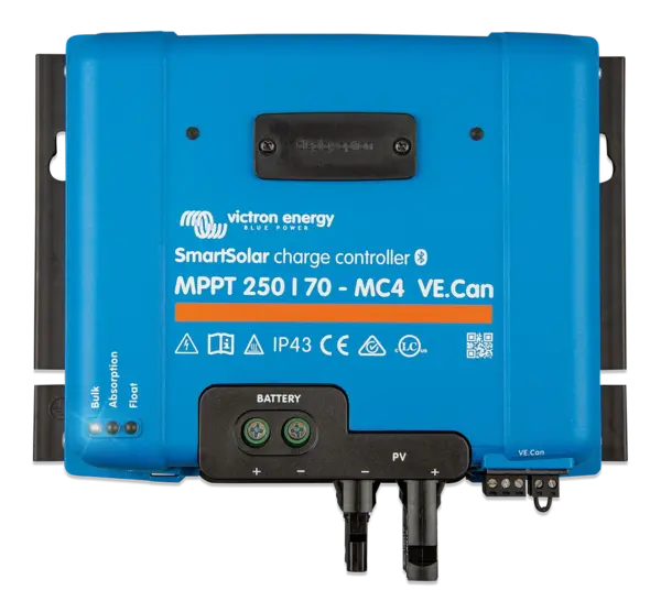 Controler solar de incarcare Victron SmartSolar MPPT 250 70-Mc4 12V 70A, MC4, VE.Can
