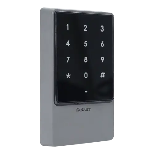 Controler stand-alone cu tastatura touch si cititor card EM 125kHz + Mifare 13.56MHz, carcasa antivandal - SEBURY SEB-sTouch2
