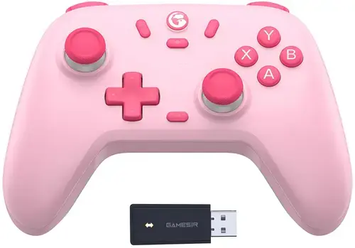 Controller GameSir Nova Lite, Bluetooth, Hall Effect, Compatibil PC, Steam, Android, iOS, Switch (Roz)