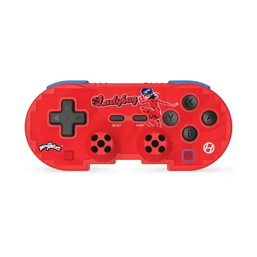 Controller Gaming Wireless Hyperkin Miraculous Ladybug Limited Edition M01328-MTLB, Bluetooth, Compatibil Android, MAC, Nintendo Switch, Nintendo Switch OLED, PC, iOS (Rosu)