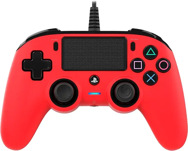 Controller Nacon - Wired Compact, rosu (PS4/PC)