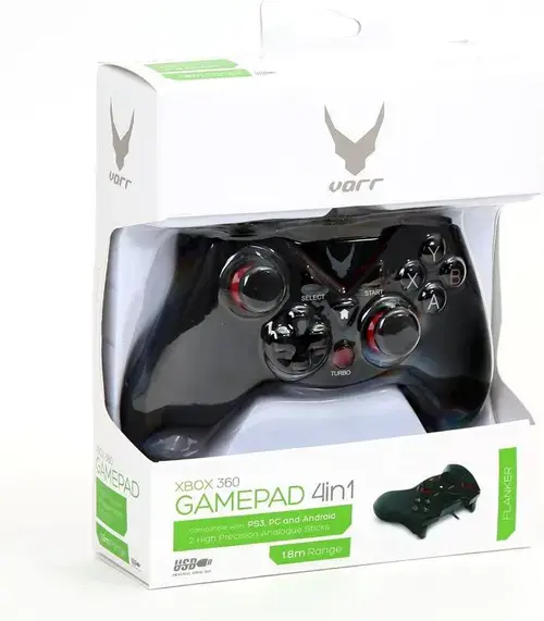 Controller Omega Varr Flanker OGPXBOXNEW, USB, 12 butoane, PC/PS3/Android/Xbox360 (Negru)