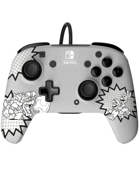 Controller PDP Rematch Wired Comic Mario - NSW