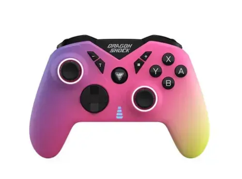 Controller Wireless DragonShock Nebula Ultimate pentru Nintendo Switch (Roz/Galben)