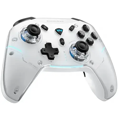 Controller Wireless Machenike G5Pro Max, 2.4 GHz / Bluetooth / cablu USB-C, Compatibil cu Nintendo Switch, Nintendo Switch 2, Android, iOS, Windows (Alb)