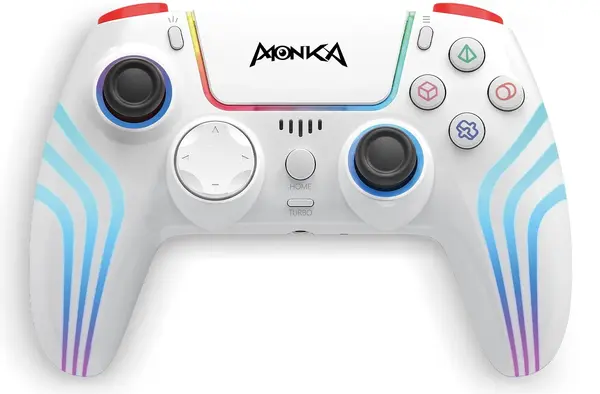 Controller wireless Marvo - Monka Contra GT-96, alb, PS4