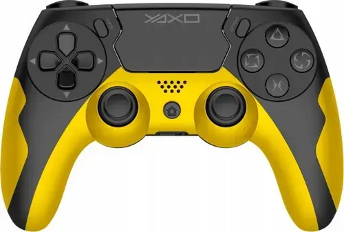 Controller Wireless YAXO Hornet Fury YAX-GA-GC-005, Bluetooth, Vibratii, 17 butoane, pentru PC, PS3, PS4 (Galben)