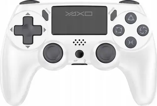 Controller Wireless YAXO Viper Strike YAX-GA-GC-002, 17 butoane, Bluetooth, pentru PC, PS3, PS4 (Alb)