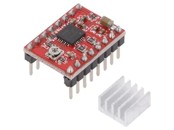 Controlor de motor pas cu pas A4988 1,7A putere: 8÷30V