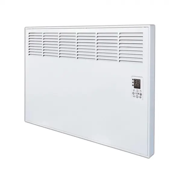 Convector de perete sau pardoseala iVigo Profesional EPK 1500 W White, control electronic, Termostat de siguranta, termostat reglabil, IP 24, pentru 17mp, ERP 2018