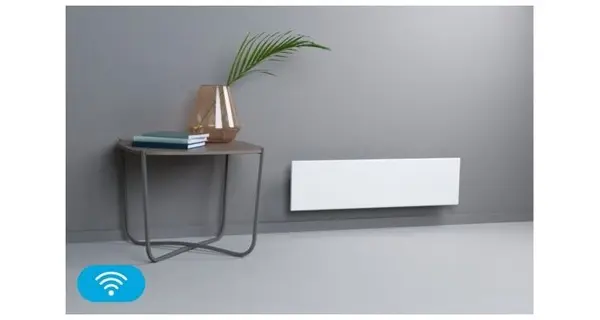 Convector electric ADAX NEO L 06 KWT, 600W, Termostat Wi-Fi, 5 ani garantie, alb