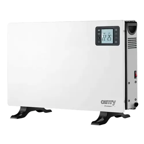 Convector electric Camry CR7739, 2000 W, 3 trepte, Ventilator TURBO, Timer (Alb)