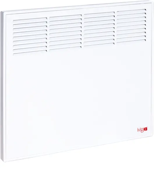 Convector iVigo Manual EPK 500 W White, control mecanic, Termostat de siguranta, termostat reglabil, IP 24, pentru 6 mp, ERP 2018
