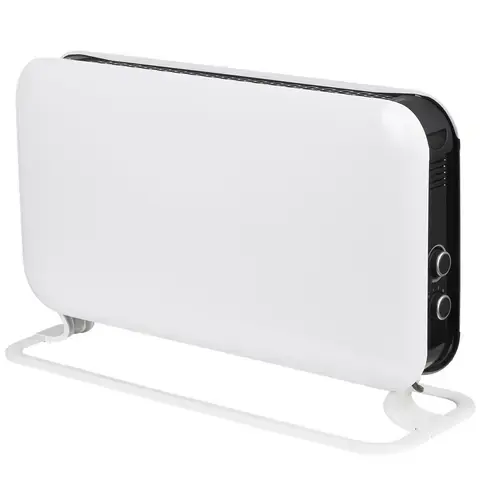 Convector mobil mecanic Mill Instant Mec, 2000W, 3 setari, cu placi laterale din otel (Alb)