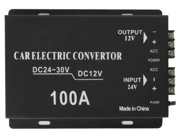 Convertor auto 100A tensiune 24v la 12v