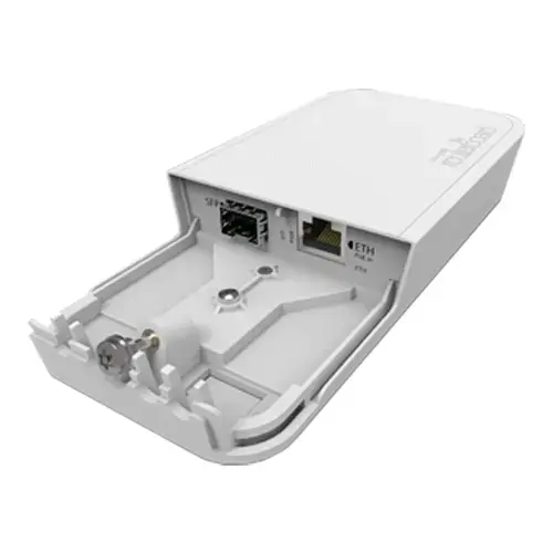 Convertor fibra-cupru Gigabit, carcasa de exterior, PoE in - Mikrotik RBFTC11