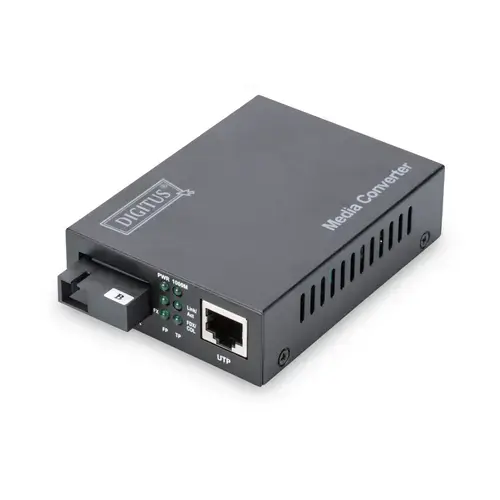 Convertor media BiDi, Digitus, Gigabit Ethernet monomod DN-82123