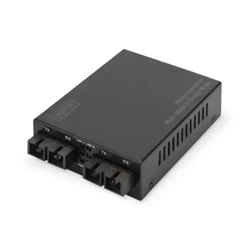 Convertor media de retea Digitus DN-82124 1000 Mbit/s 1310 nm Monomod, Multi-mod Negru