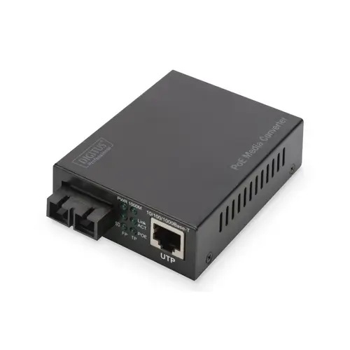Convertor media multimod Digitus Gigabit Ethernet PoE+ DN-82150