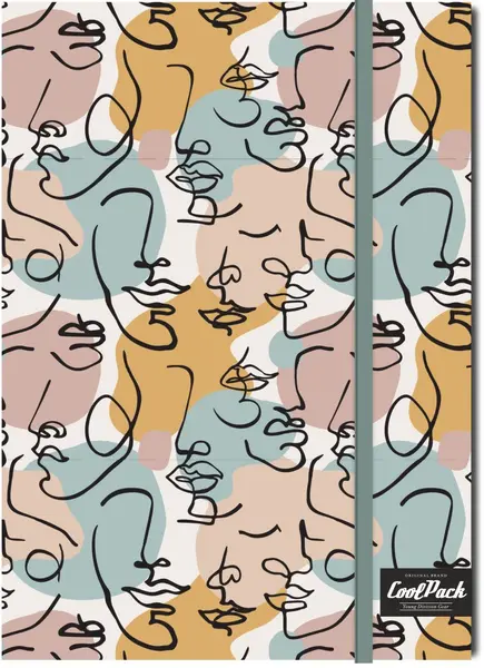 Cool Pack Art Deco caiet - A5, rânduri largi, 80 de coli