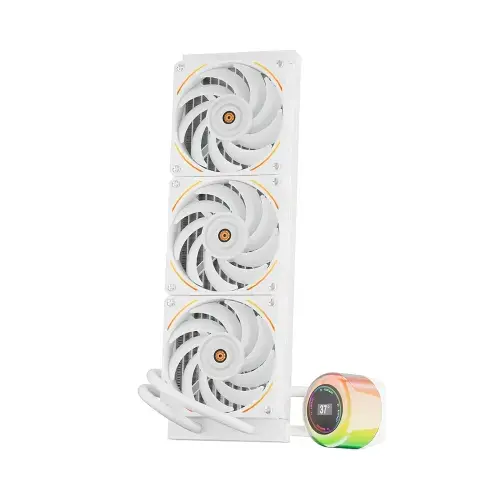 Cooler CPU 1st PLAYER CC 360, iluminare aRGB, 3 x 120mm (Alb)
