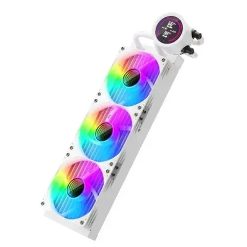Cooler CPU 1st PLAYER Thunderstorm TS4 360, iluminare aRGB, 3 x 120mm (Alb)