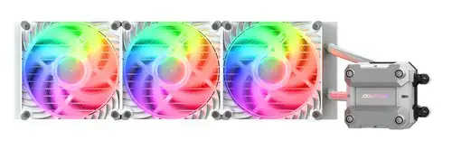Cooler CPU AIO Cougar Poseidon Ultra 360, Racire cu lichid, aRGB, 500-2200 RPM (Alb)