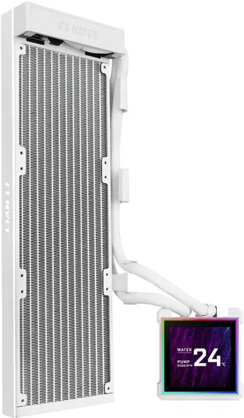 Cooler CPU AIO Lian Li HydroShift II LCD-S 360 Fanless GHS2LCDS36NW, Racire cu lichid, Ecran IPS 3.4inch 60Hz (Alb)
